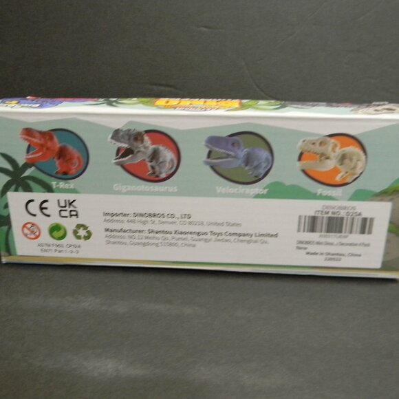 Dino Bros Chompers T-Rex Eggs Keychains Special Edition Velociraptor Fossil - Picture 2 of 4